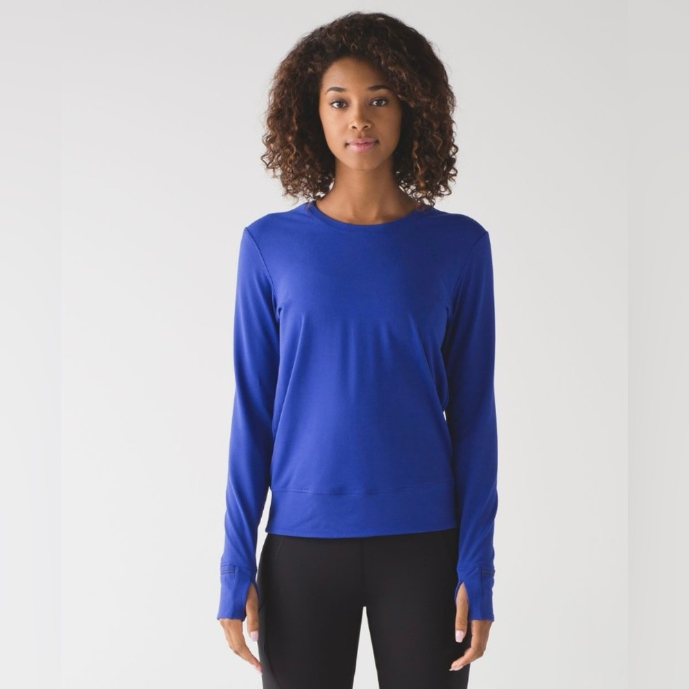 Lululemon Rush Hour Long Sleeve Sapphire Blue Size: 8